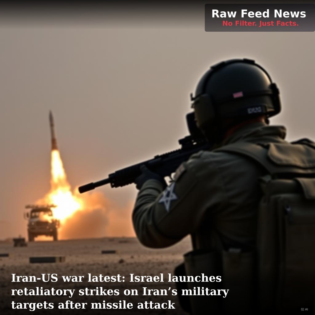 Iran-US war latest: Israel launches retaliatory strikes on Iran’s military targets after missile attack