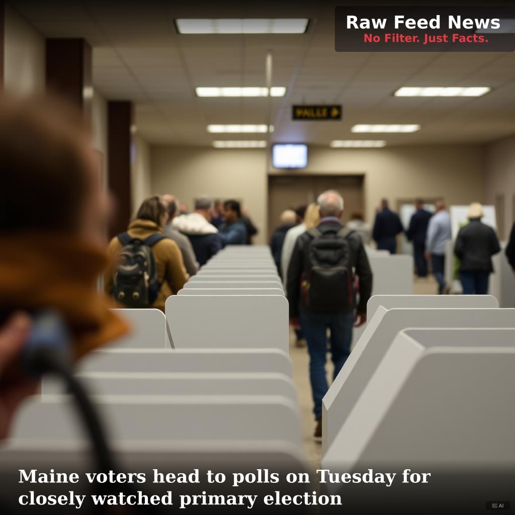 Maine voters head to polls on Tuesday for closely watched primary election