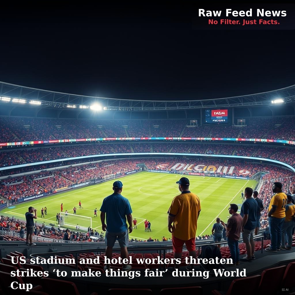 US stadium and hotel workers threaten strikes ‘to make things fair’ during World Cup