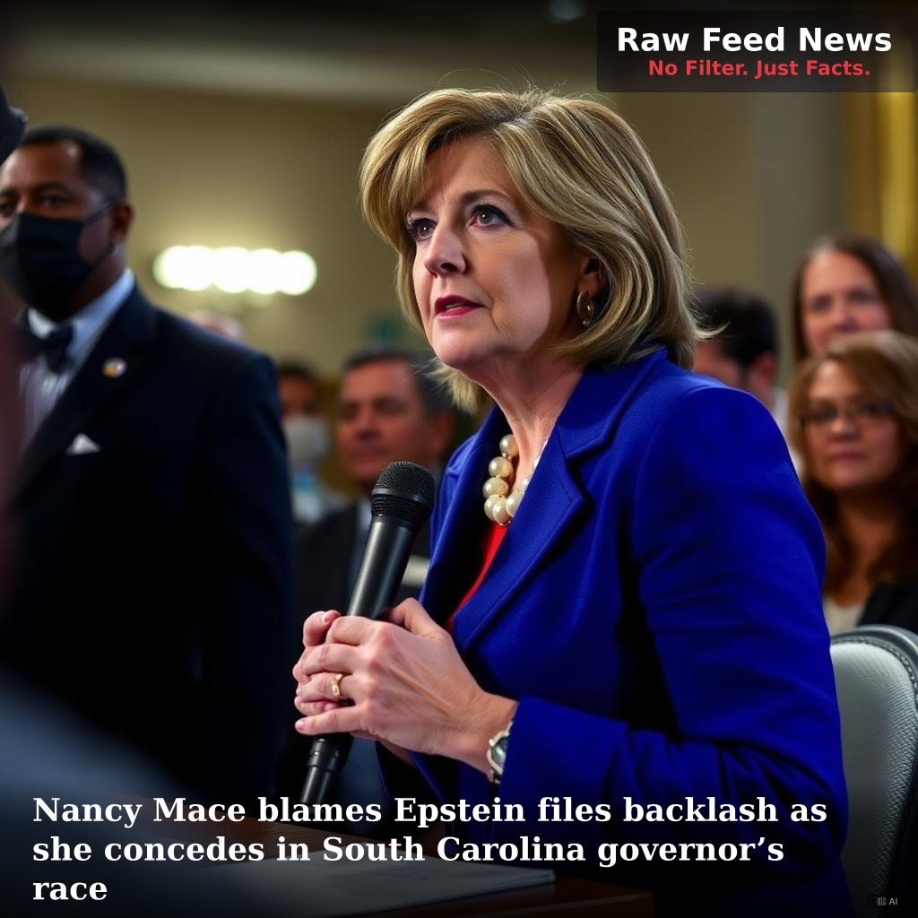 Nancy Mace blames Epstein files backlash as she concedes in South Carolina governor’s race