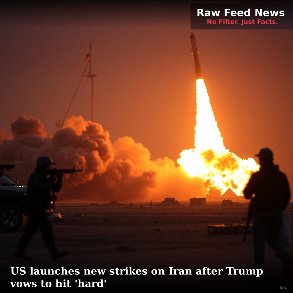 US launches new strikes on Iran after Trump vows to hit 'hard'