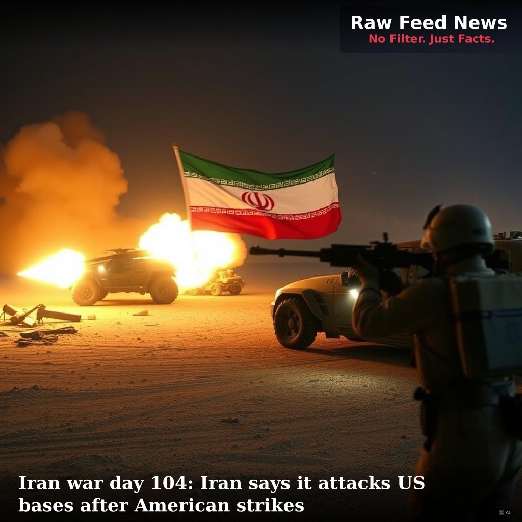 Iran war day 104: Iran says it attacks US bases after American strikes