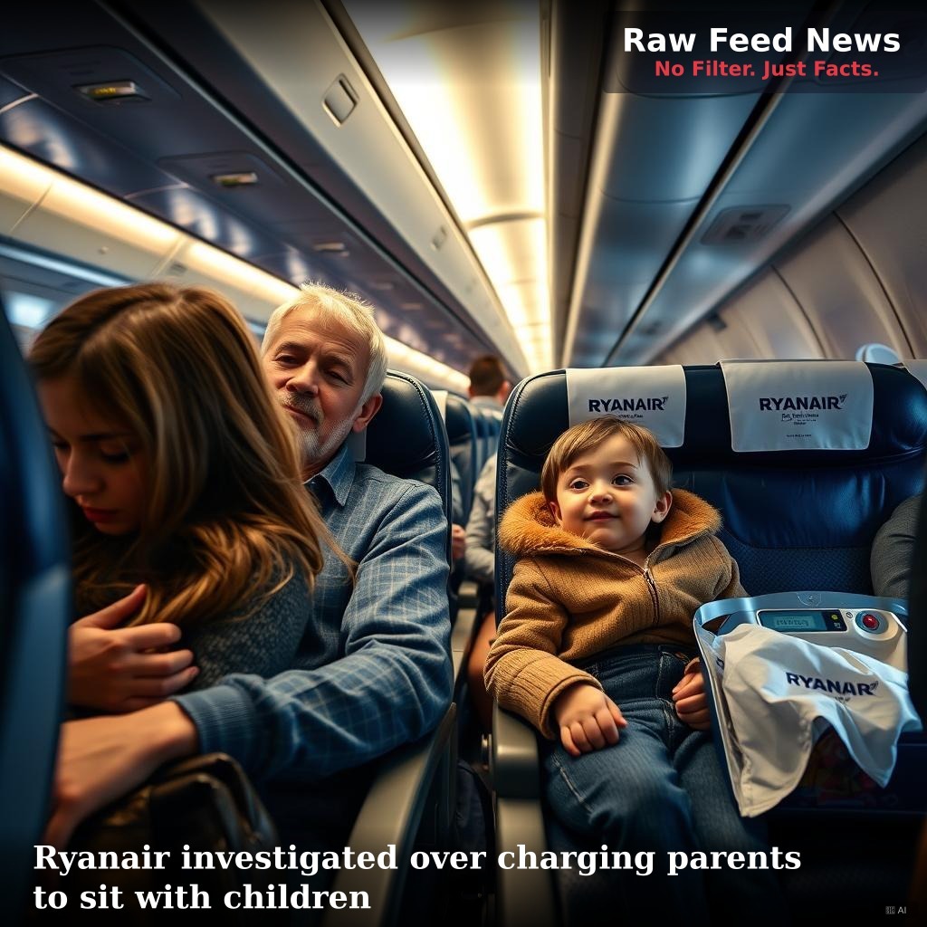 Ryanair investigated over charging parents to sit with children