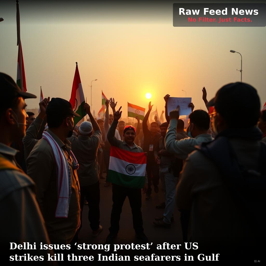 Delhi issues ‘strong protest’ after US strikes kill three Indian seafarers in Gulf