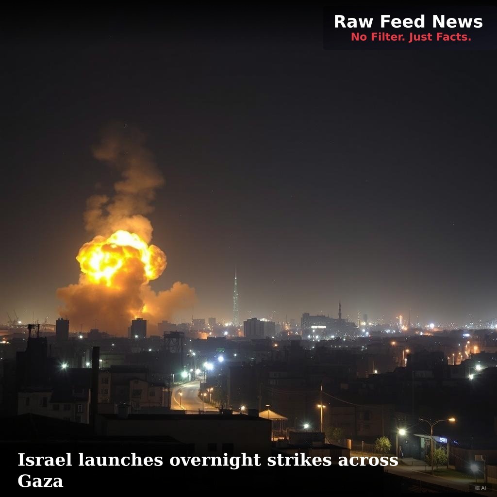 Israel launches overnight strikes across Gaza