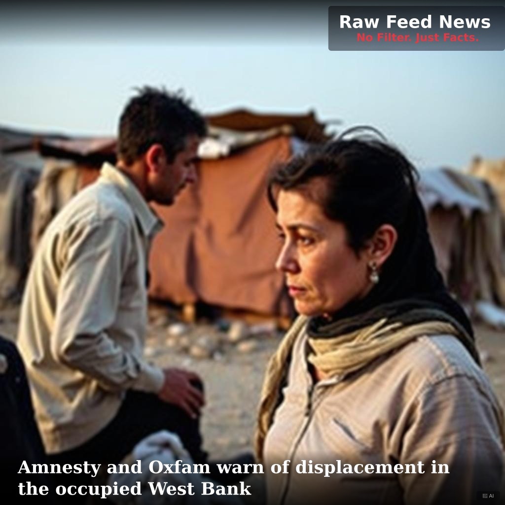 Amnesty and Oxfam warn of displacement in the occupied West Bank