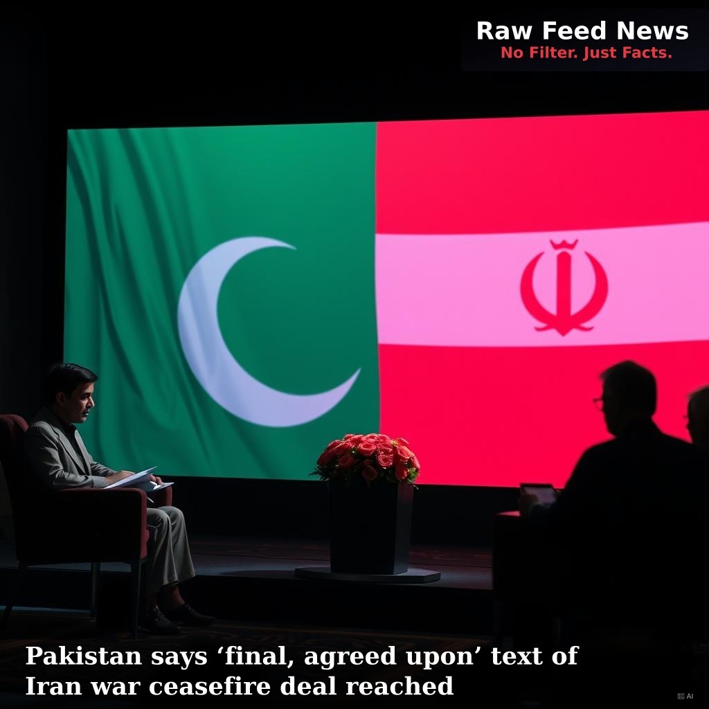 Pakistan says ‘final, agreed upon’ text of Iran war ceasefire deal reached