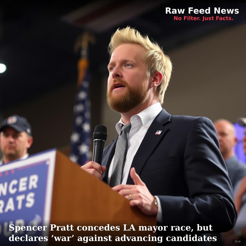 Spencer Pratt concedes LA mayor race, but declares ‘war’ against advancing candidates