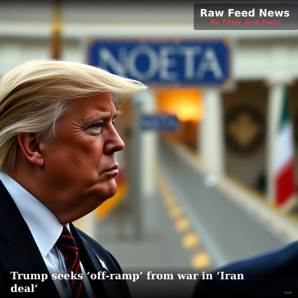 Trump seeks ‘off-ramp’ from war in ‘Iran deal’