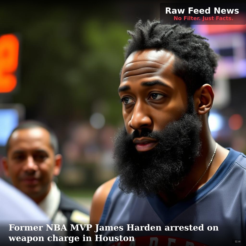 Former NBA MVP James Harden arrested on weapon charge in Houston