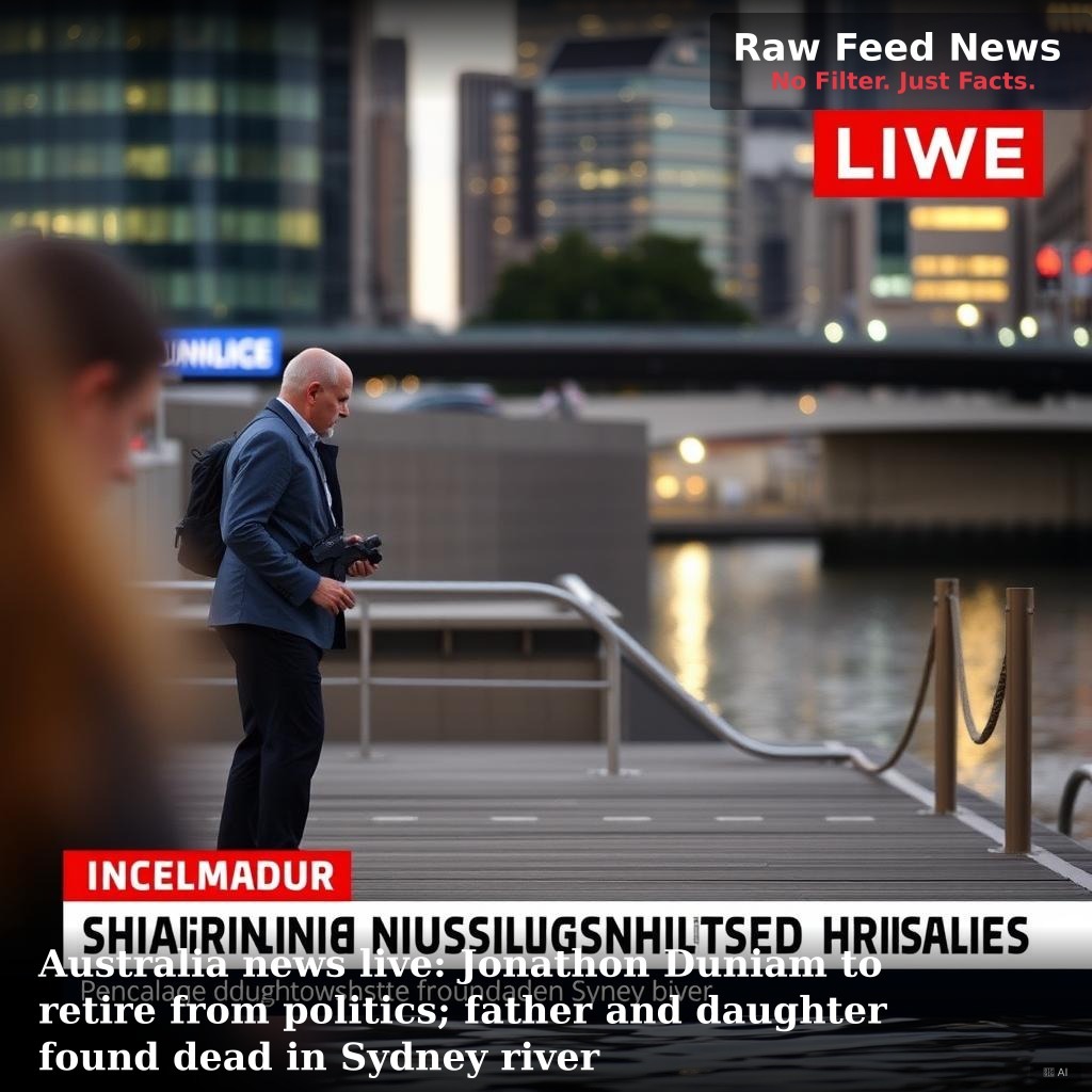 Australia news live: Jonathon Duniam to retire from politics; father and daughter found dead in Sydney river