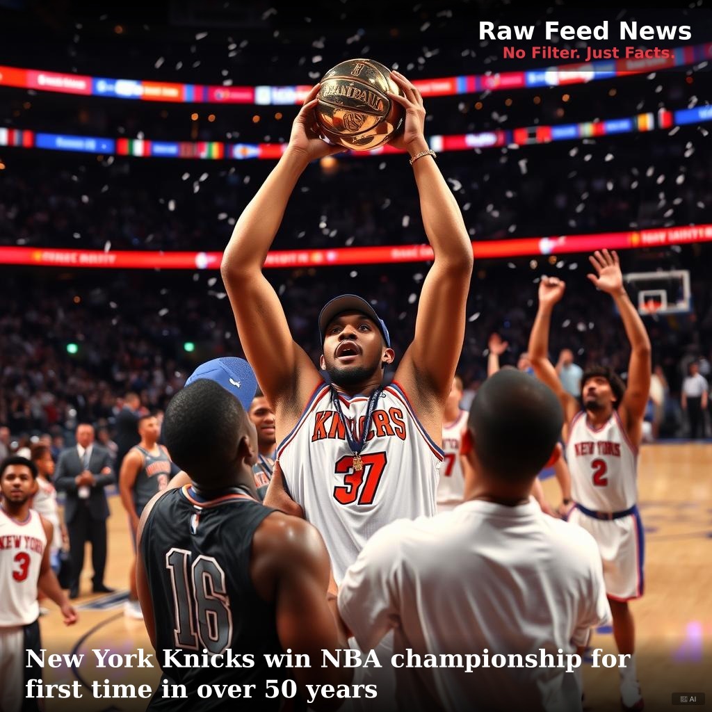 New York Knicks win NBA championship for first time in over 50 years